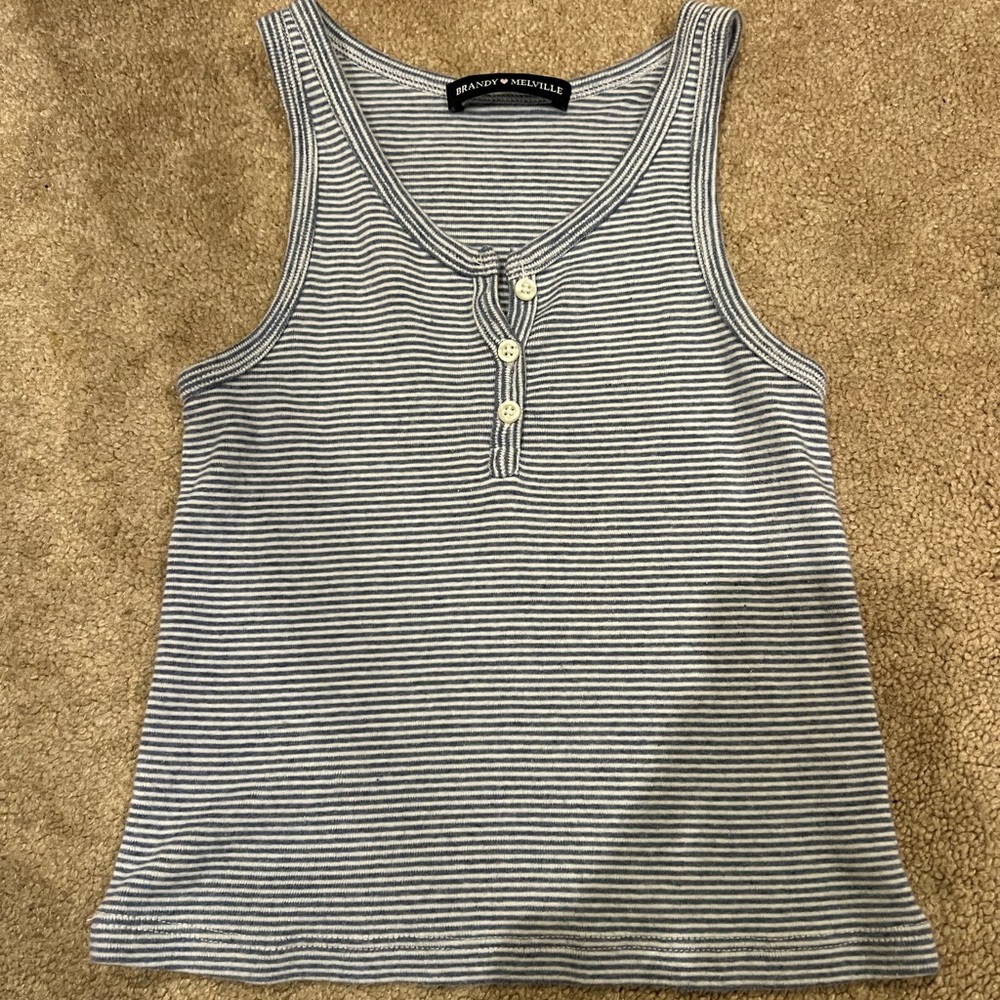 brandy melville striped tank top